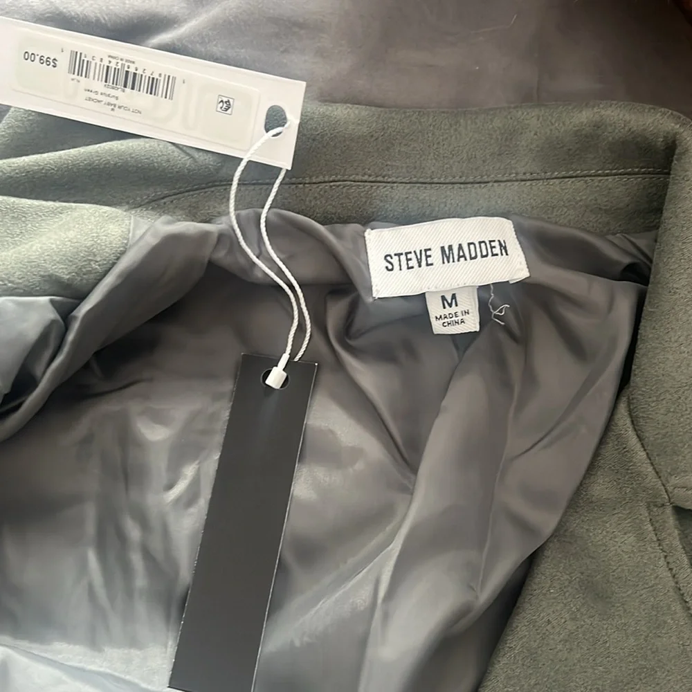 Not Your Baby Faux Suede Jacket - Green - Picture 6 of 7